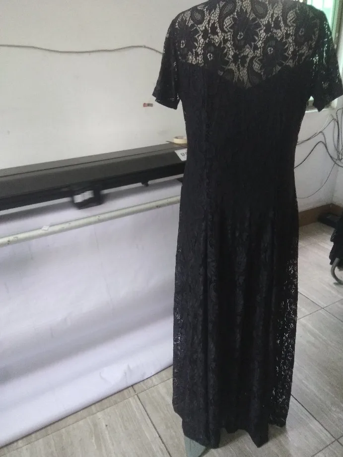 TUHAO, большой размер, 6XL, 5XL, сексуальное кружевное элегантное вечернее платье, макси, длинное, короткий рукав, большое, свободное, офисное, женское, черное, белое платье, SJ09