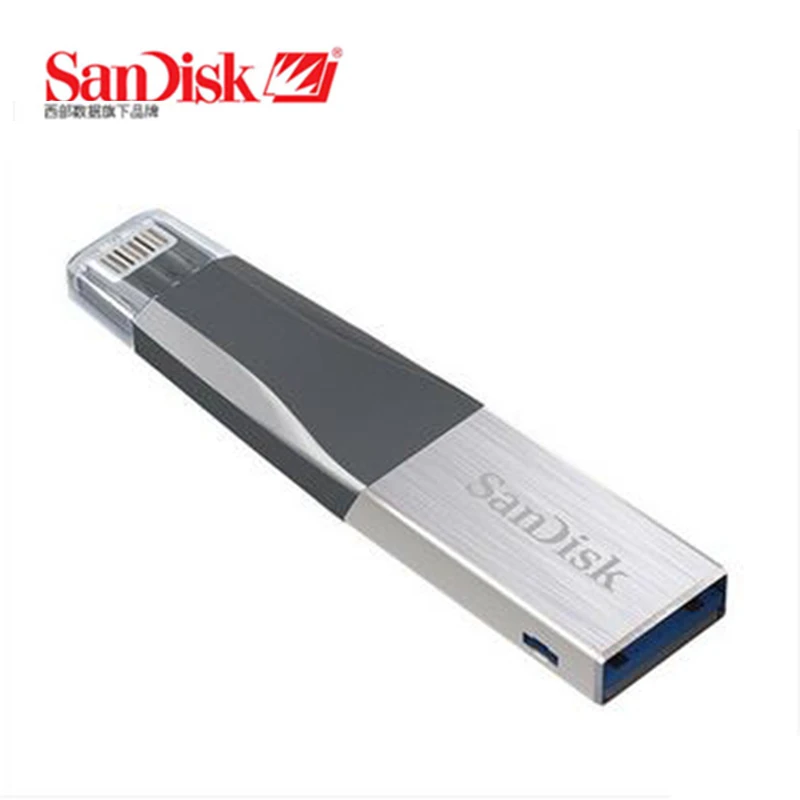 SanDisk 128 Гб OTG USB флеш-накопитель 64 Гб 16 Гб SDIX40N флеш-накопитель 3,0 флешки 32 Гб двойной интерфейс для iPhone iPad APPLE MFi