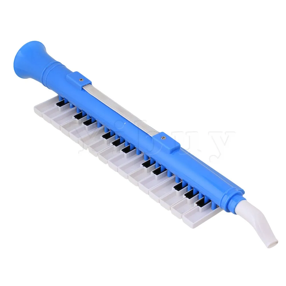 Yibuy голубой легкий 27 клавиш Note Melodica Wind Piano Mouth орган из пластика|mouth organ|keys melodicakey