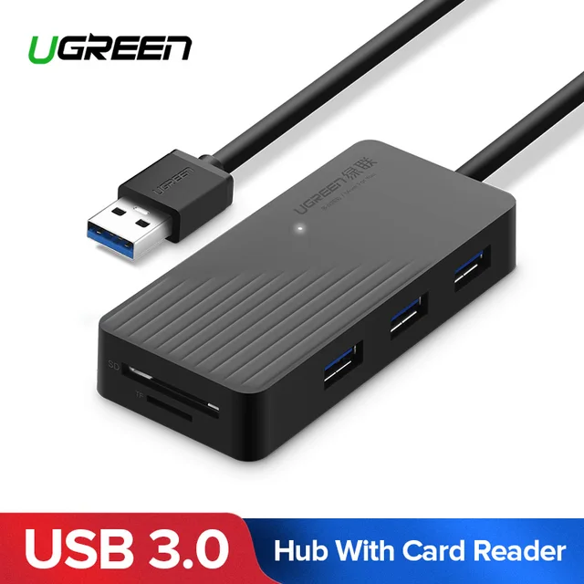 Best Offers Ugreen 5-in-1 USB HUB with Card Reader 3 Port USB 3.0 HUB Splitter Micro USB Power Port for iMac Laptop Accessories USB HUB Best Offers Ugreen 5-in-1 USB HUB with Card Reader 3 Port USB 3.0 HUB Splitter Micro USB Power Port for iMac Laptop Accessories USB HUB