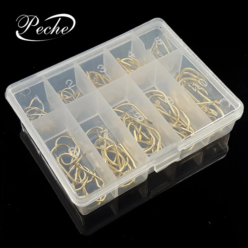 Peche 100pcs/box Fishing Hooks High Carbon Steel Barbed Fishhooks for Carp Fly Fishing Tackle Boxes Pesca Fish Hooks
