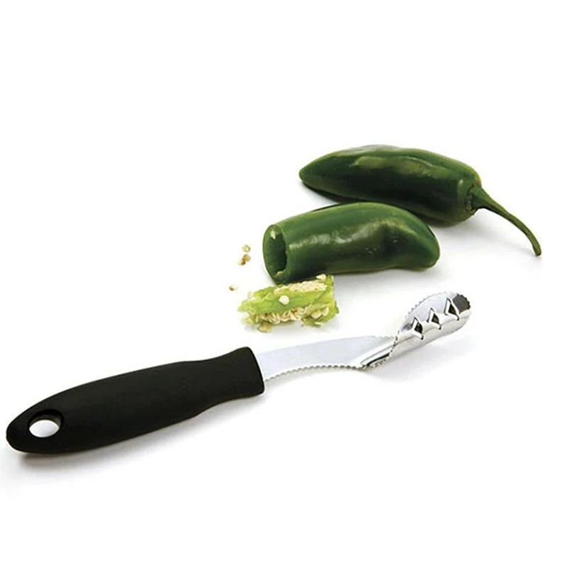 Buy Stainless Steel Pepper Corer Slicer Pepper Seeded
