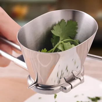 

Herb Grinder Stainless Steel Chopper Slicer Hand-made Manual Vanilla Kitchen Parsley Coriander Ingredients Food Cutter 1pcs