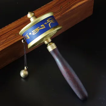 

Brass Tibet Hand Prayer Wheel The Best Accompany Of Pilgrims