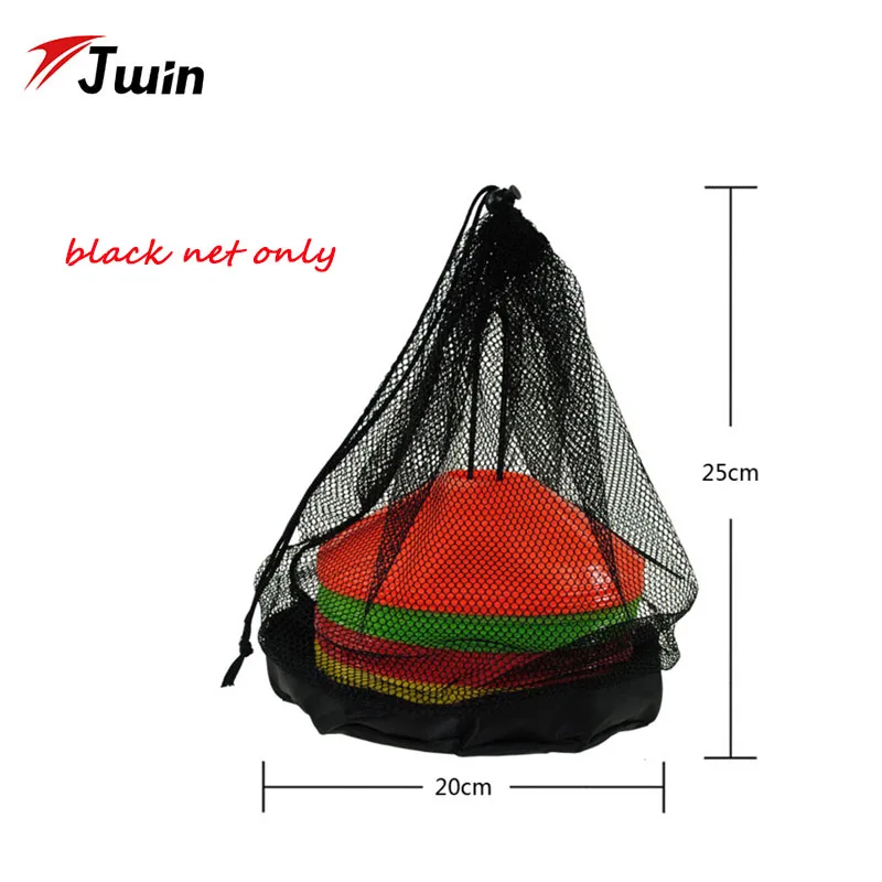 

Training Football Marker Net Outdoor Sporting Portable Equipment Nylon Net Soccer Training Cones Marker Discs Carrying Mesh Net