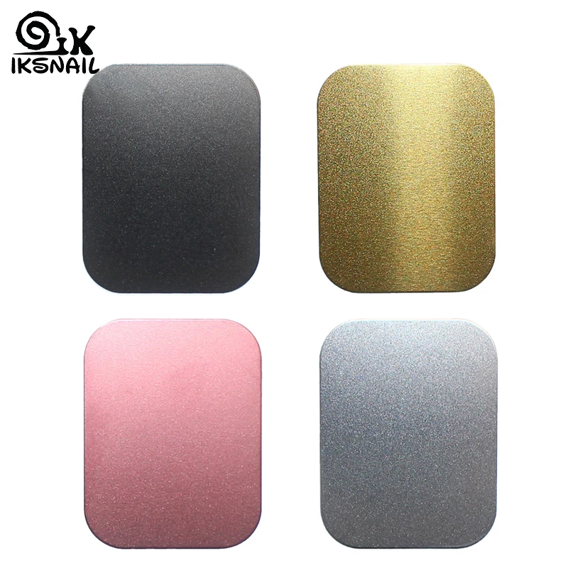 

IKSNAIL Universal Replace Metal Plate Rectangle Matte Iron Plate Sticker Adhensive For Magnetic Car GPS Holder Accessories