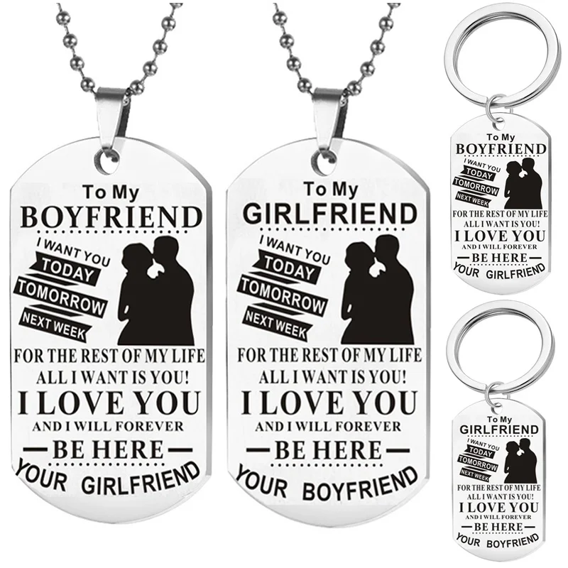 boyfriend dog tag necklace