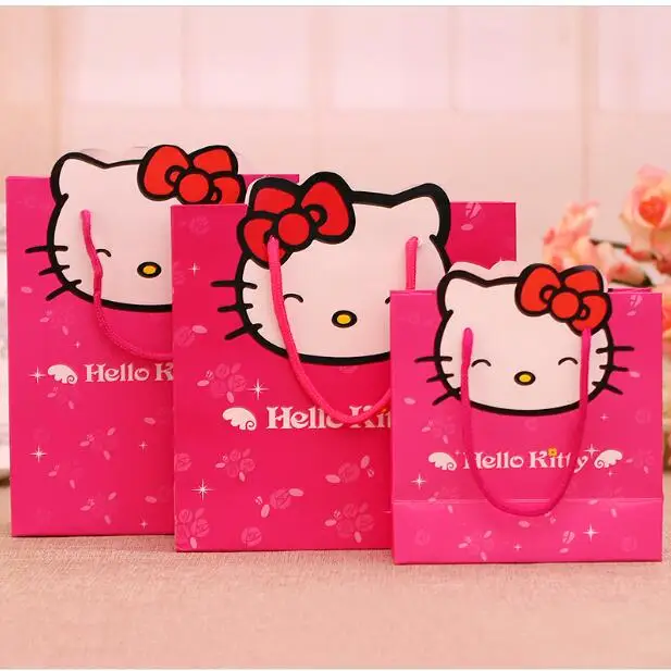 

(20 Pcs) Cartoon Wedding Party Birthday Children's Day Paper Candy Gift Box Bag Size S M L
