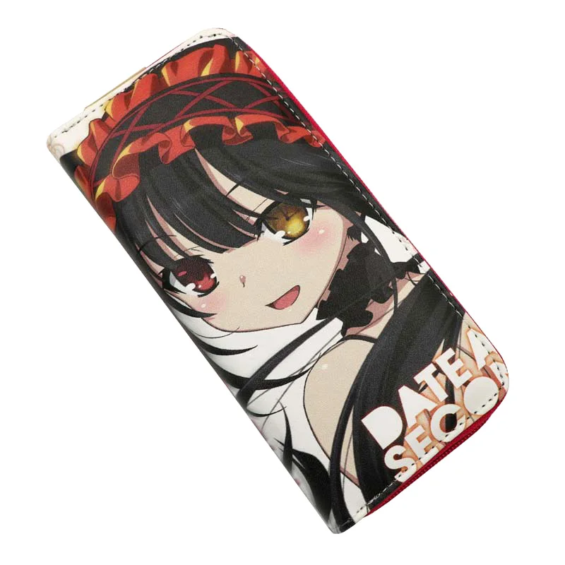 

Date A Live Anime Tokisaki Kurumi Women's Long Wallet with Zip Fashion Clutch Purse