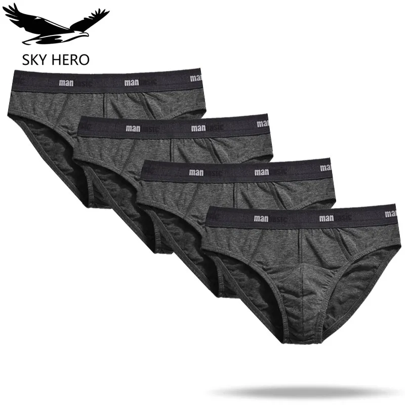 4 шт. мужские трусы нижнее белье для мужчин Calzoncillos Hombre Slip Homme хлопковые с ремешком