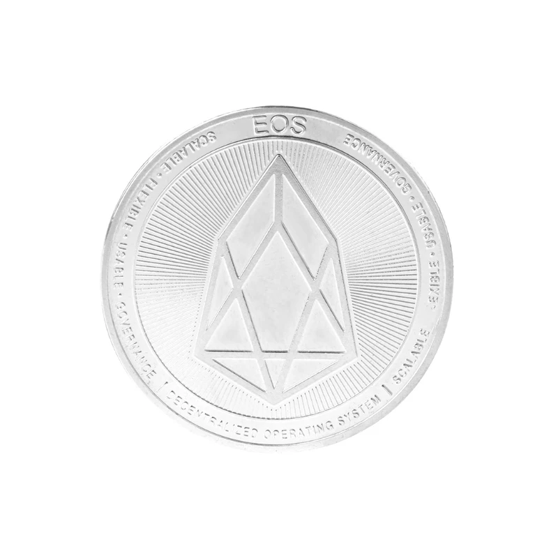 Памятная монета EOS цифровая валюта Серебро Золото коллекция искусство подарок сувенир