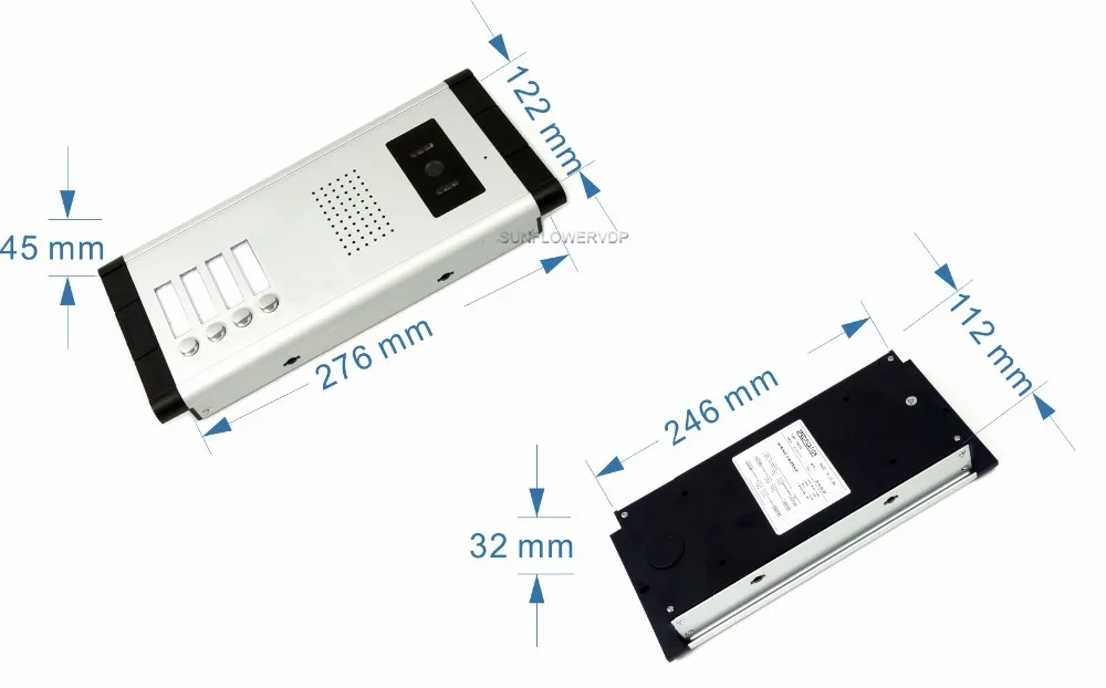 Для 4 квартиры видеозапись Проводной Домашний видеодомофон Rfid замок видеофон 8 Гб " sd-карта внутренний монитор 4 единицы домофона