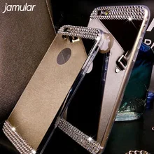 

Rhinestone Diamond Mirror TPU Soft Gel Bling Case Cover For Samsung Galaxy S5 S6 S6 Edge Plus Note 4 Note 5 A5 A7 A8 Back Cover