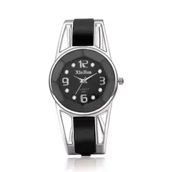 Аналоговый милый Наручные часы Для женщин часы браслет Для женщин браслет часы дамы Повседневное кварц подарок для Для женщин