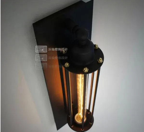 

Vintage Industrial Lighting E27 110-220V American style Louis Poulsen scone light wall lamp vintage iron loft flute wall lamps