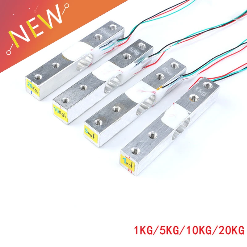 

Load Cell Weight Sensor 1KG 5KG 10KG 20KG HX711 Module Electronic Scale Aluminum Alloy Weighing Pressure Sensor