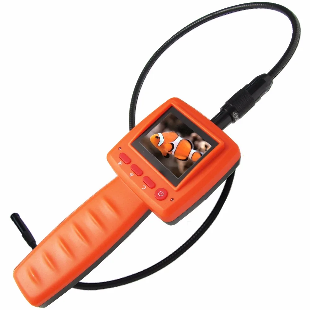 

2.4 LCD Portable Video Inspection Endoscope Borescope 10mm Diameter Camera Head 1m Cable Snakescope