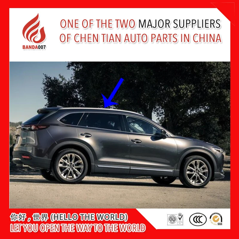 

High quality Aluminium alloy screw install side rail bar roof rack for Mazda CX-9 cx9 2016 2017 2018 2019 16 17 18 19