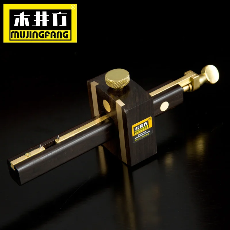 

Mortise Marking Gauge for Woodworking 8" Ebony Wood Marking Scribe Tool