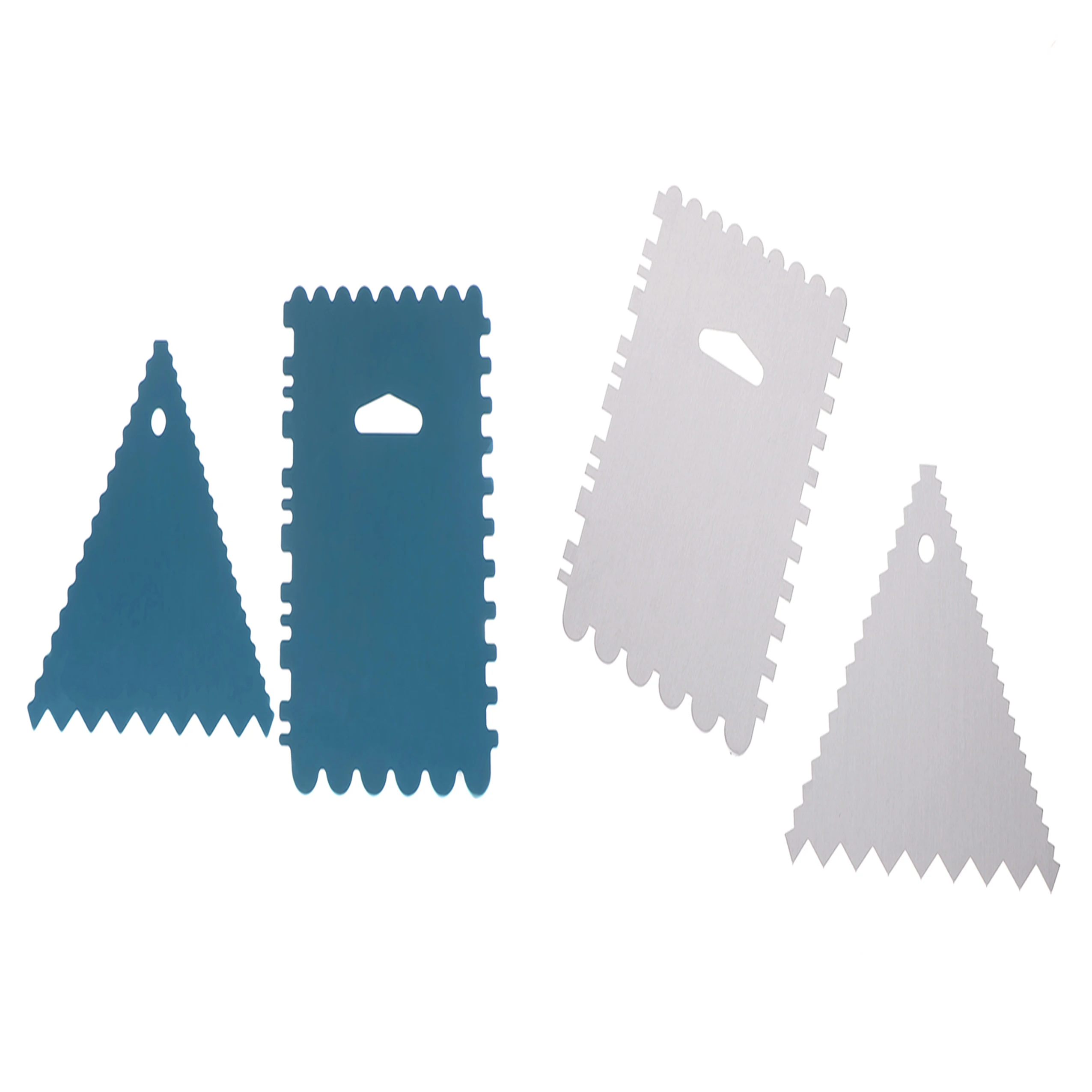 1/2Pcs Cake Scraper Kitchen DIY Cake Decorating Tools Comb Design Cake