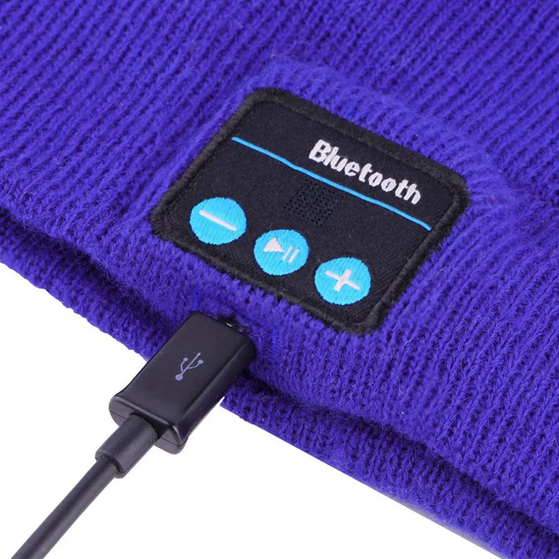 Для женщин мужчин беспроводной Smart Bluetooth вязаная Talking Beanie кепки повседневное зима унисекс музыка наушники теплые шапочки шапки CP0322