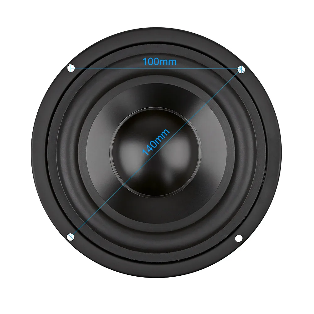 AIYIMA 1Pcs 5.25 Inch 4 8 OHM 50W Subwoofer Speaker Home Theater Car Audio Bass Hifi Woofer Sound Quality