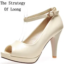 Women Summer Thin High Heel Platform Red Bottom Ankle Wrap Open The Toe Fashion Casual Sandals