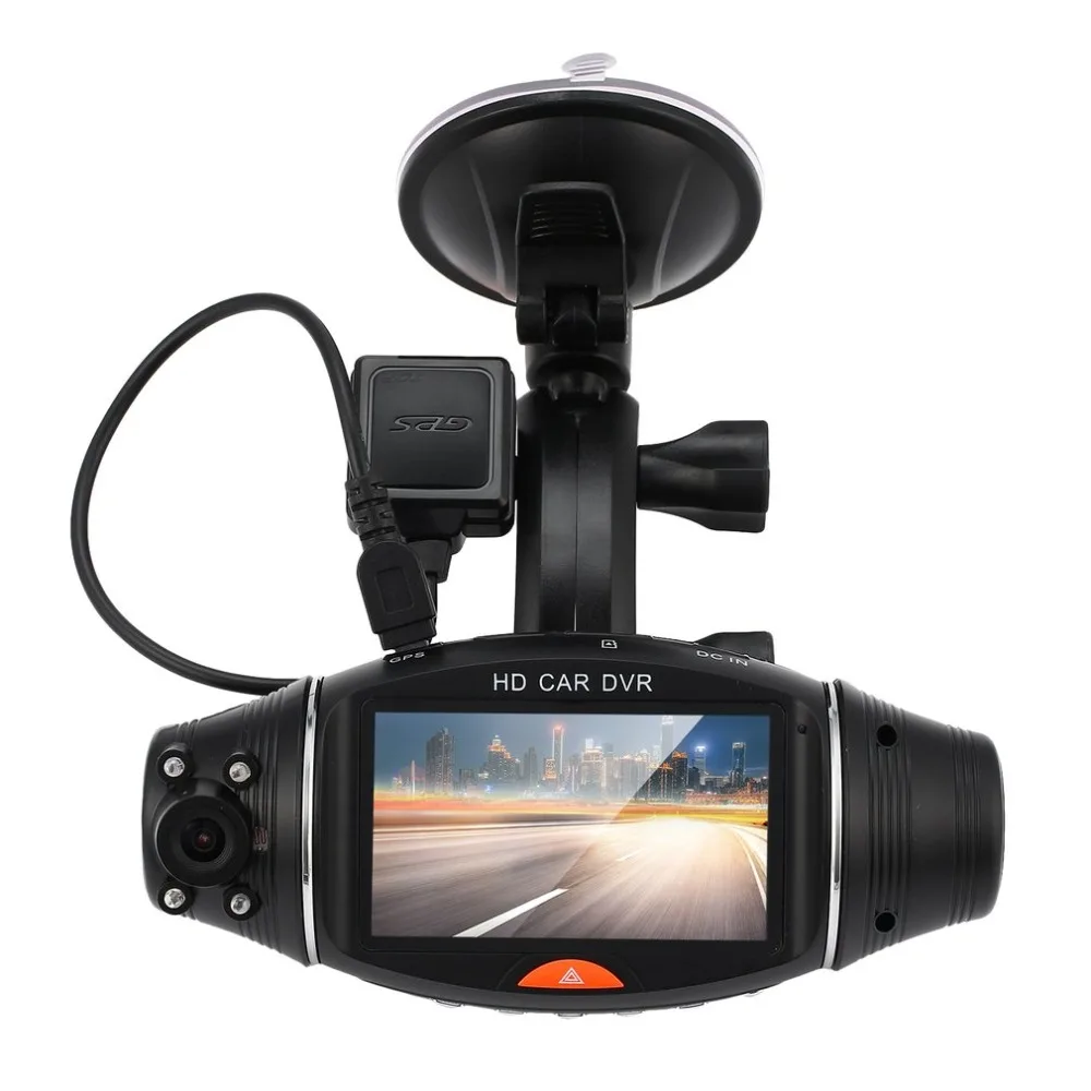 

R310 HD Dual Lens Vehicle Black Box Car DVR 2.7 Inch 140 Degree Front 120 Degree Built-in G-Sensor Microphone Speaker hot sales