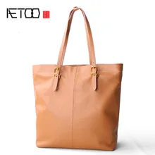 AETOO новая сумка на плечо женская кожаная большая сумка кожаная простая сумка на плечо, чтобы отправить большой пакет специальной упаковки