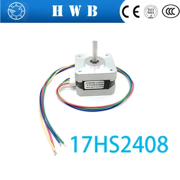 

Free shipping 1 PCS 17HS2408 4-lead Nema 17 Stepper Motor 42 motor 42BYGH 0.6A CECNC Laser and 3D printer