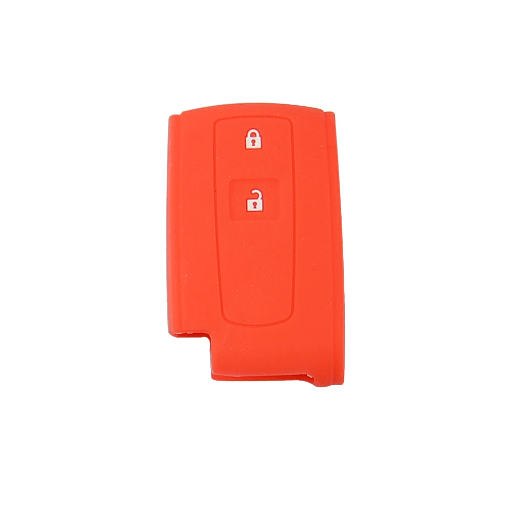 Красочные силиконовые 2 кнопки мягкие резиновые дистанционный ключ-брелок от машины крышка чехол в виде ракушки для Toyota Prius, Crown Замена автомобильные аксессуары - Название цвета: Red