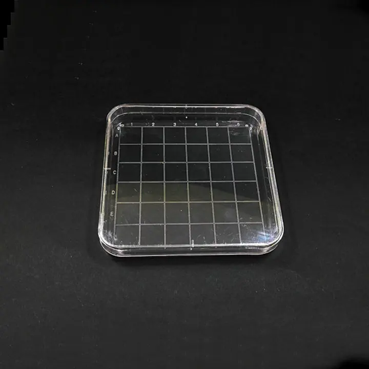 10pcs/lot Disposable 10cmx10cm Plastic Polystyrene Square Petri Dish