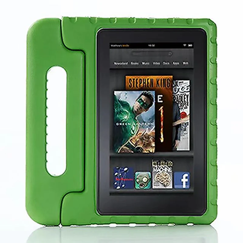 Для Amazon Kindle Fire HD8 чехол 8," дети Безопасный силиконовый ручной планшетный корпус EVA для Kindle Fire HD8 чехол - Цвет: Зеленый