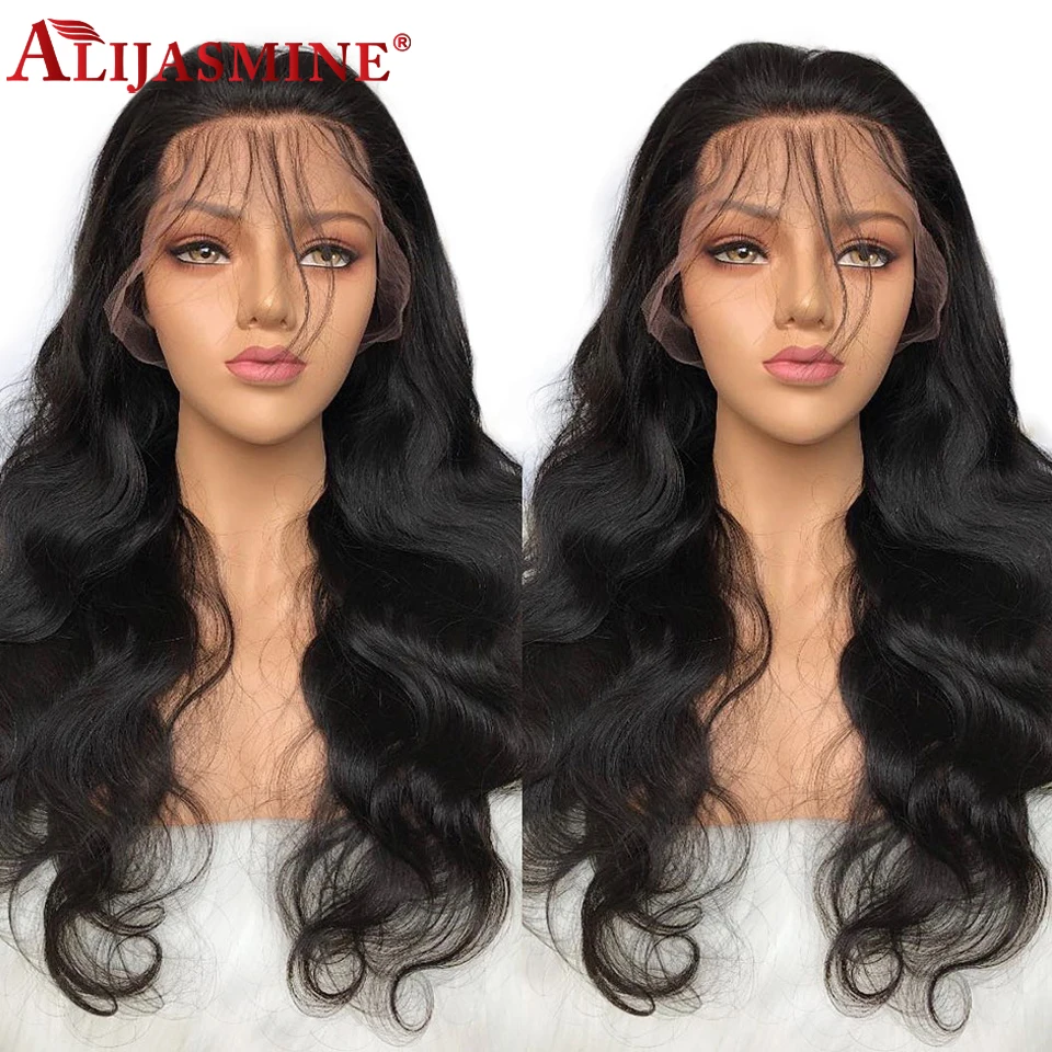 Body Wave 360 Lace Frontal Human Hair Wig Peruvian Remy 130 150 180 Density For Winter Women Lace Wigs High Ratio