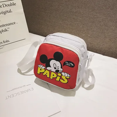 Детская мультяшная сумка Disney для девочки мессенджер через плечо с Микки Маусом