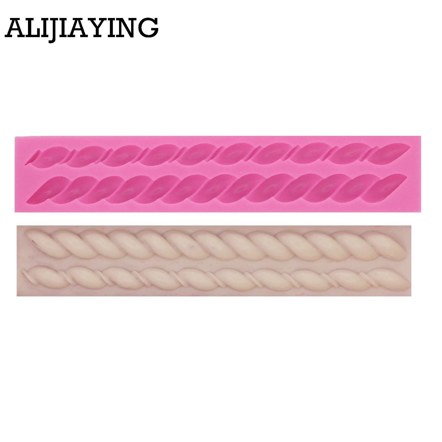 

M0503 Long bag Rope string 3D Silicone Mold Chocolate Fondant lace Cake Decorating tools Bakeware mould