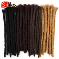 Handgemaakte Dreadlocks Haar Extensions Gehaakte Vlechten Haar Synthetisch Haar 10 Strengen Dreadlocks Voor Mannen 6,12, 20 Inch