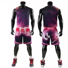 Мужские спортивные костюмы для баскетбола с отворотами, с принтом из мультфильма, пустые женские командные спортивные костюмы, баскетбольные майки, одежда, форма по индивидуальному заказу