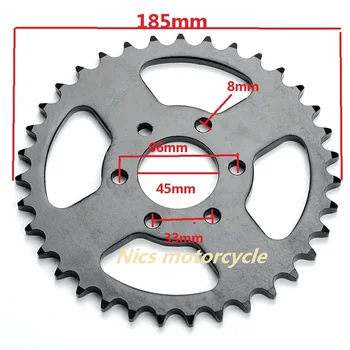 

35T Teeth 530 Rear Chain Sprocket Cog 150cc 250cc QUAD DIRT BIKE ATV BUGGY