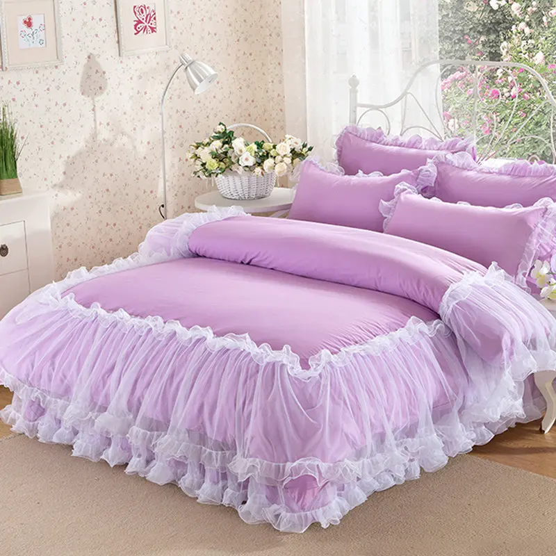 Online kaufen groÃhandel lila bettwäsche set aus china lila ...