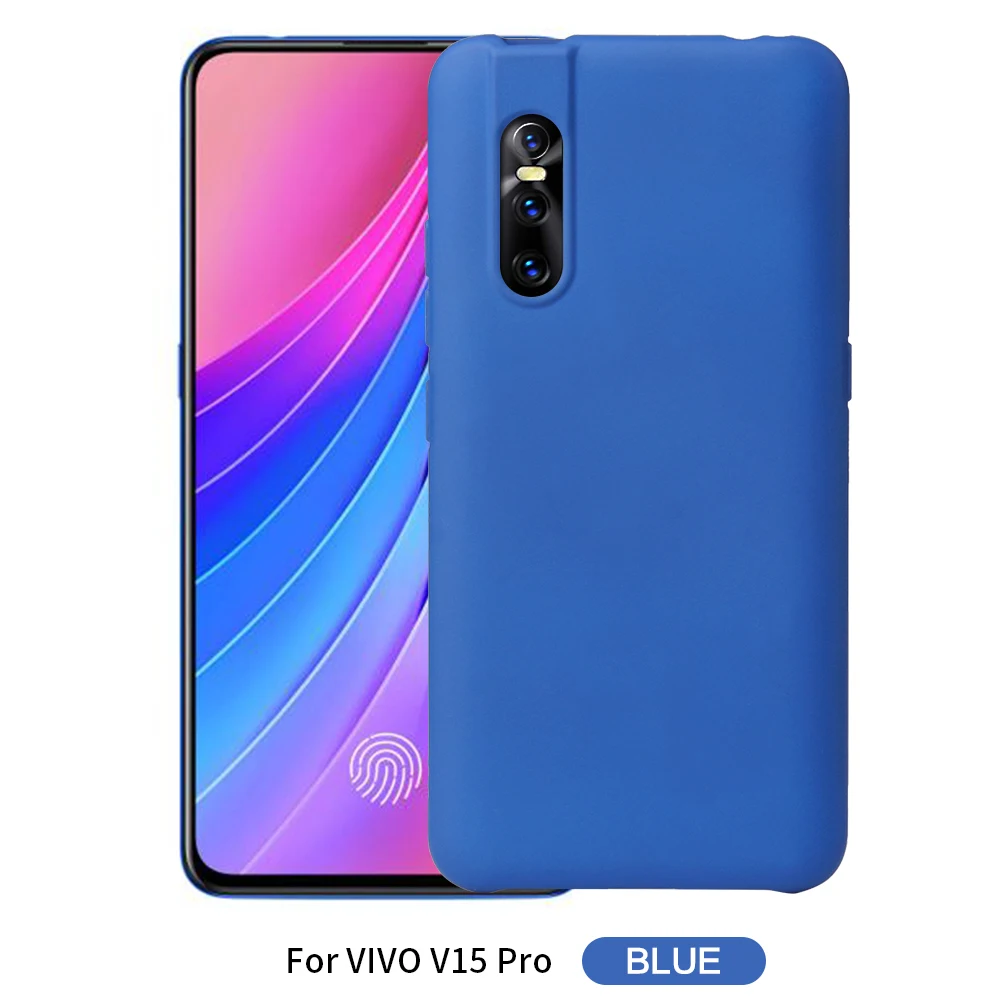 

For Vivo V15 Pro Case Luxury Silicone Built-in microfiber Shell Soft Cover For vivo v15pro Back Cover cases