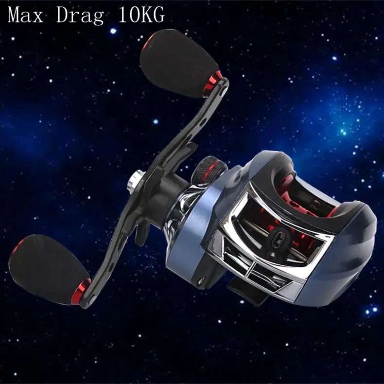 17+1BB High Speed 7.2:1 Gear Ratio Fishing Bait Casting Reels Braking Force 10KG  22LB with Right Left Hand Optional