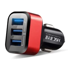 3.1A Intelligent Car Chargers Auto 3 USB mobile phone charger Automobiles Interior Electronics Accessorie Supplies Gear Products