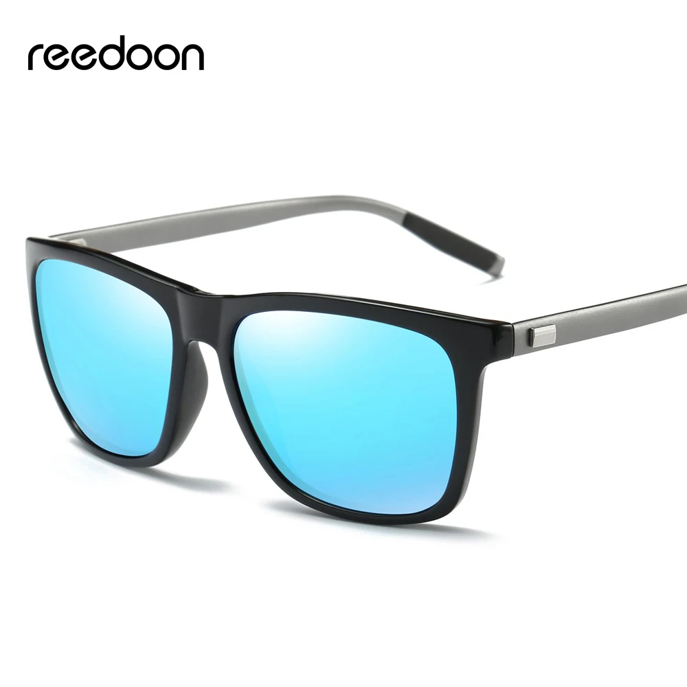 Reedoon 2018 Sunglasses Polarized Mirror Lens Uv400 Square Frame Brand Designer Vintage Sun