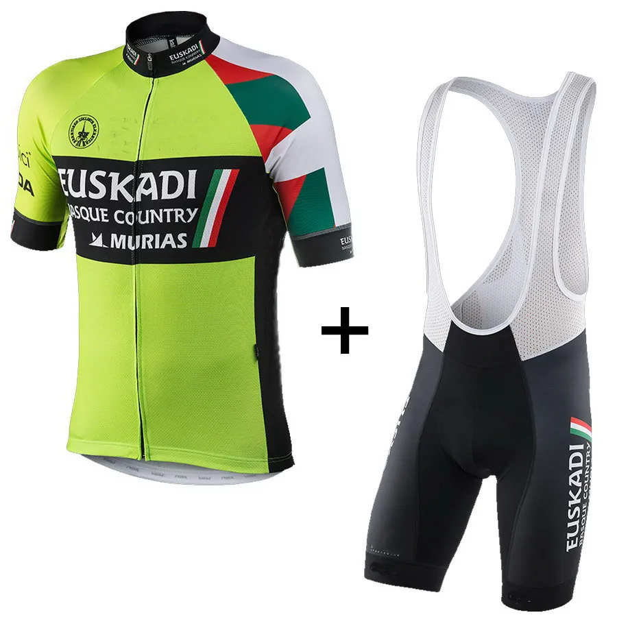 

2017 EUSKADI MURIAS TEAM SHORT SLEEVE CYCLING JERSEY SUMMER CYCLING WEAR ROPA CICLISMO+BIB SHORTS 3D GEL PAD WITH POWER BAND