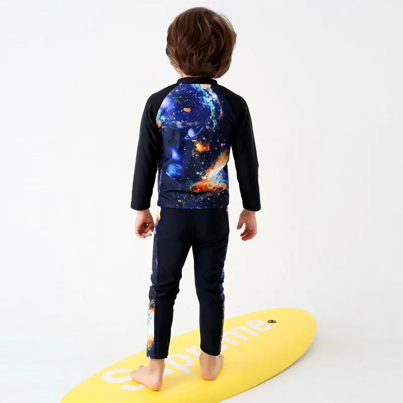 Мальчиков Двойка серфинг купальник Одежда с длинным рукавом Дети Гидрокостюмы мокрого типа гидрокостюмы для Детские Гидрокостюмы трубку детей