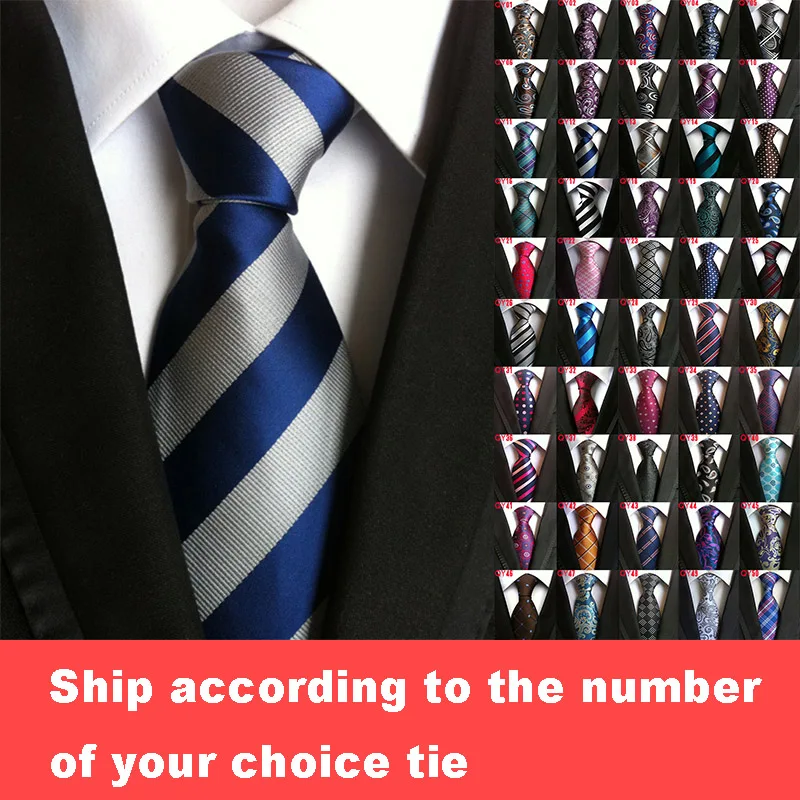 DHL/ TNT 40 шт 125 стиль галстук модный мужской галстук шелк высокой плотности Пейсли Полосатый галстук - Цвет: Remark number