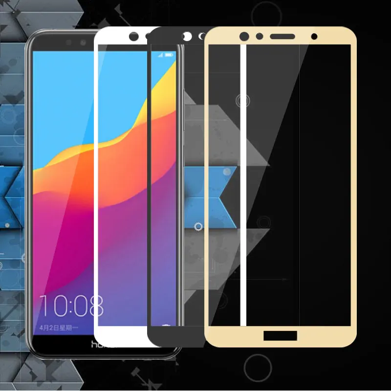 

For Huawei 7C AUM-L41 Pro Full Screen Protector 9H 2.5D Honor 7C RU Tempered Glass Huawei AUM-L41 5.7"Protective Toughened Film