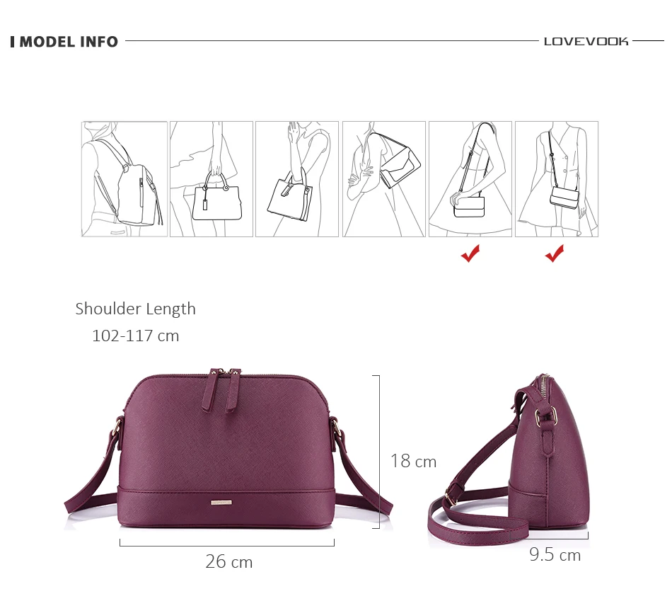 LOVEVOOK сумки-мессенджеры для женщин Сумка через плечо женские сумки высокого качества PU женские сумки маленькая оболочка конверт