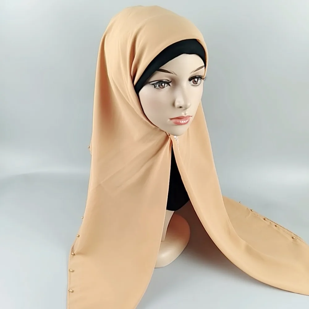 H1 20pcs High quality bead square bubble chiffon hijab 115*115cm wrap shawls scarf scarves